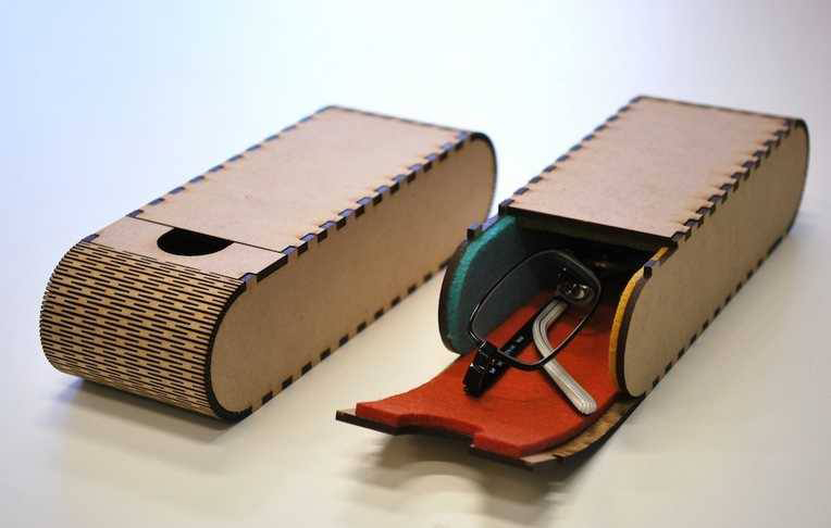 Caja para LENTES - Diseños para Router CNC y Corte Laser