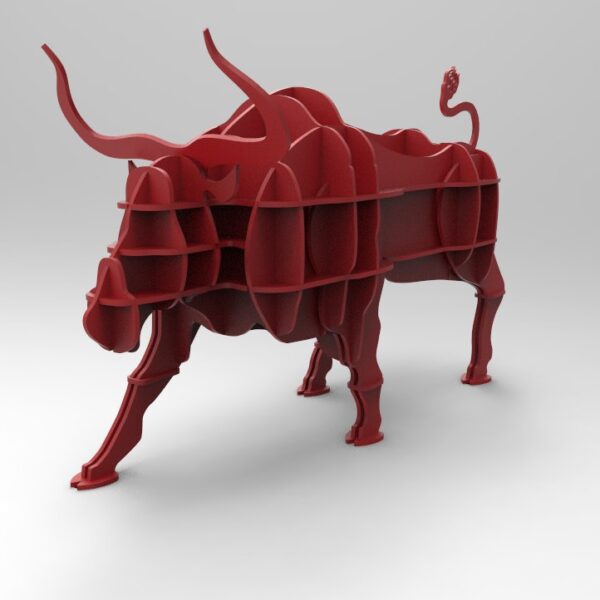 Toro 3D para Corte Láser – Archivo Vectorizado Gratis en Corel